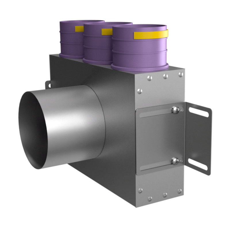Provent VPS 125/75×3 пленум потолочный круглый на 3 выхода