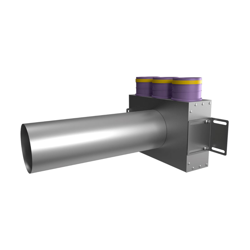 Provent VPSL 125/75×3 пленум потолочный круглый на 3 выхода (L=400 мм)
